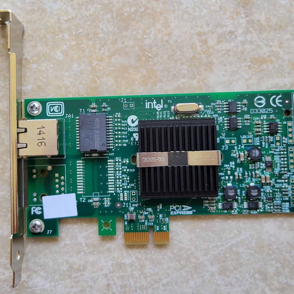 Intel Pro Ethernet Network Card 10/100/1000, PCI Express, D33025